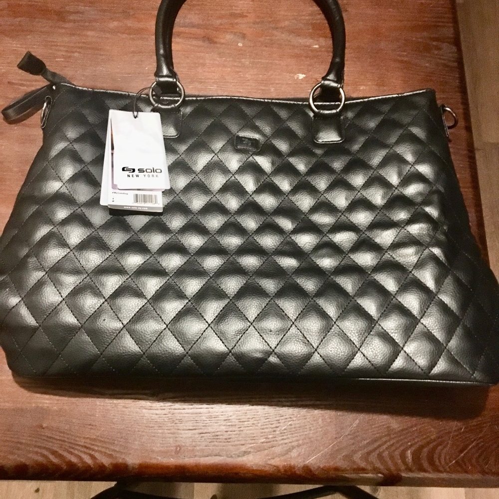 Brand New Black Solo New York Waldorf Tote